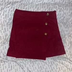 Red skirt with Gold buttons